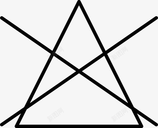 不要漂白不要标签图标svg_新图网 https://ixintu.com 三角 不要 不要漂白 标签 清洗 清洗标签