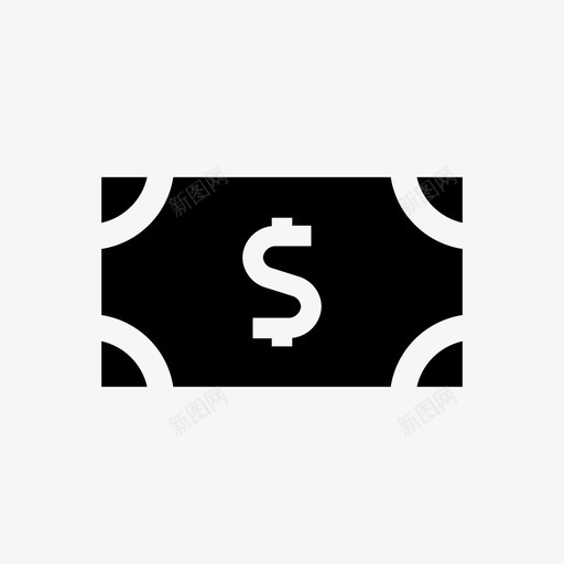 钱美元银行图标svg_新图网 https://ixintu.com 美元 钱 银行