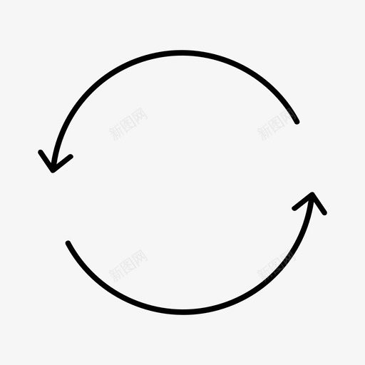 可持续性箭头循环利用图标svg_新图网 https://ixintu.com 可持续性 循环利用 景观美化 箭头