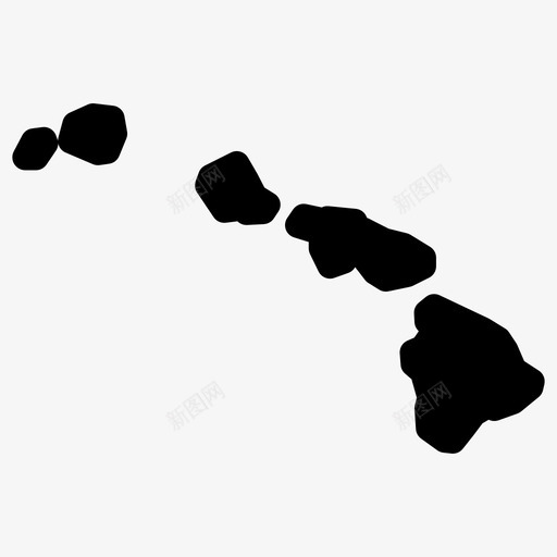 夏威夷夏威夷群岛夏威夷地图图标svg_新图网 https://ixintu.com 夏威夷 夏威夷地图 夏威夷州 夏威夷群岛 美国各州地图填充