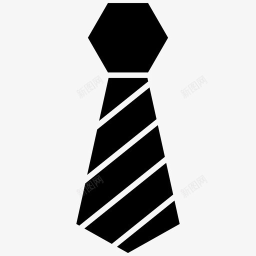 领带商务优雅图标svg_新图网 https://ixintu.com 优雅 办公用品 商务 领带