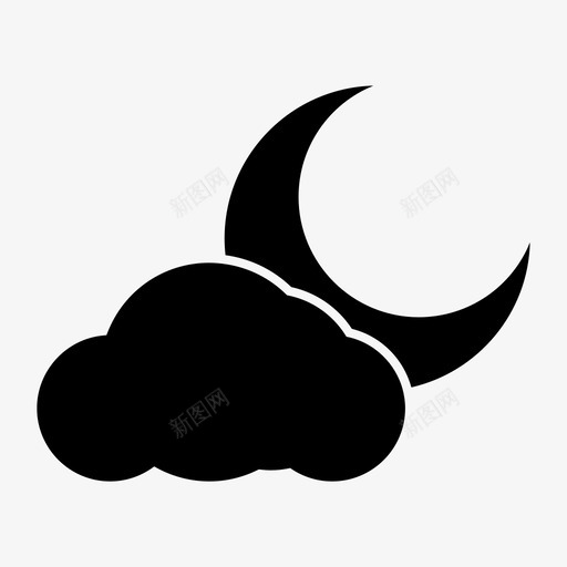 寒冷的夜晚夜晚的天气冬夜图标svg_新图网 https://ixintu.com 冬夜 夜晚的天气 大自然 寒冷的夜晚