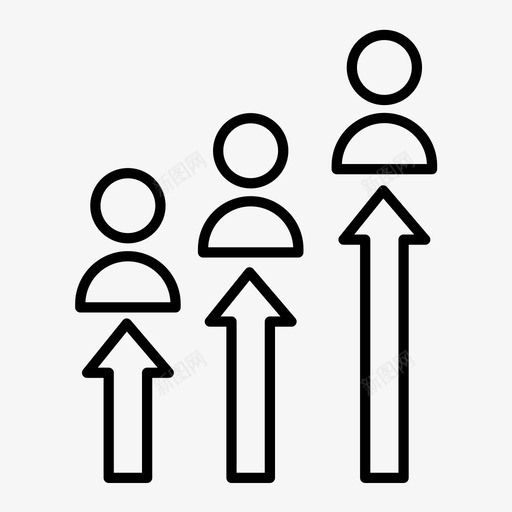 职业成长商业成就职业发展图标svg_新图网 https://ixintu.com 商业成就 工作晋升 职业发展 职业成长 项目管理线图标