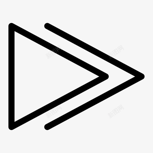 快进音频磁带图标svg_新图网 https://ixintu.com 命令 录音机 快进 按钮 磁带 视频 音频