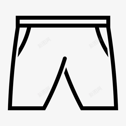 游泳衣游泳服装图标svg_新图网 https://ixintu.com 服装 游泳 游泳衣 男装