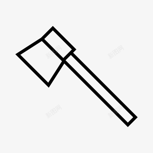 斧头花园木头图标svg_新图网 https://ixintu.com 农场 斧头 木头 花园