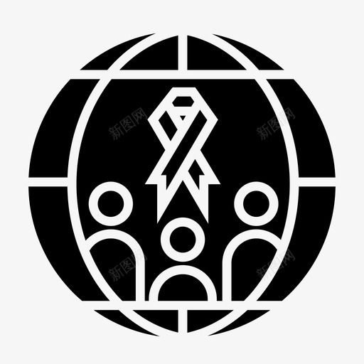 世界癌症日国际日雕文图标svg_新图网 https://ixintu.com 世界癌症日 国际日雕文图标