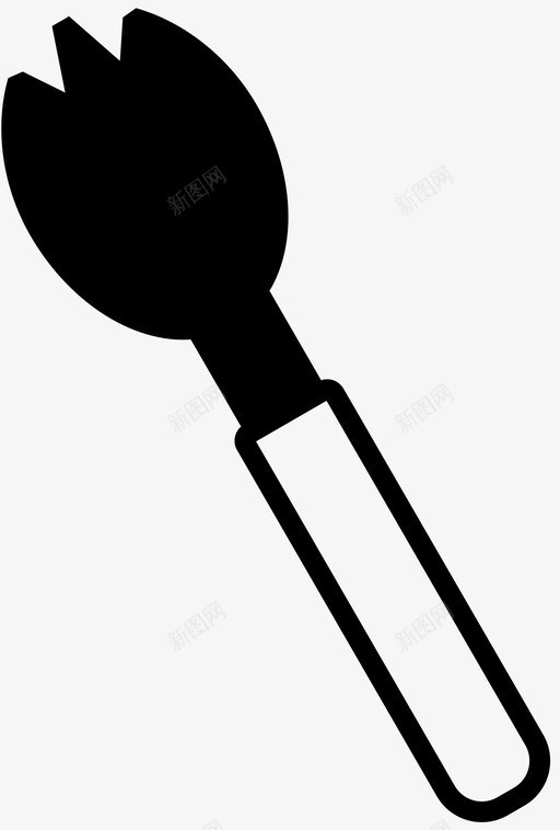 叉子叉子勺勺叉图标svg_新图网 https://ixintu.com 勺叉 厨房半满 叉子 叉子勺