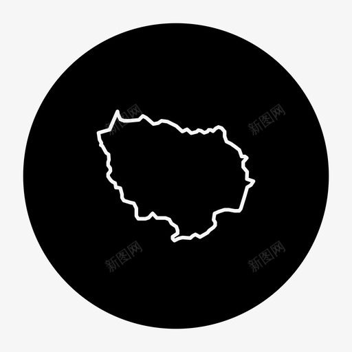 法国地区地图法国法兰西岛图标svg_新图网 https://ixintu.com 巴黎 法兰西岛 法国 法国地区地图