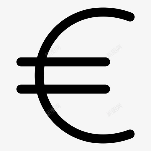 欧元现金货币硬币图标svg_新图网 https://ixintu.com 欧元 现金货币 用户界面用户文档 硬币 货币