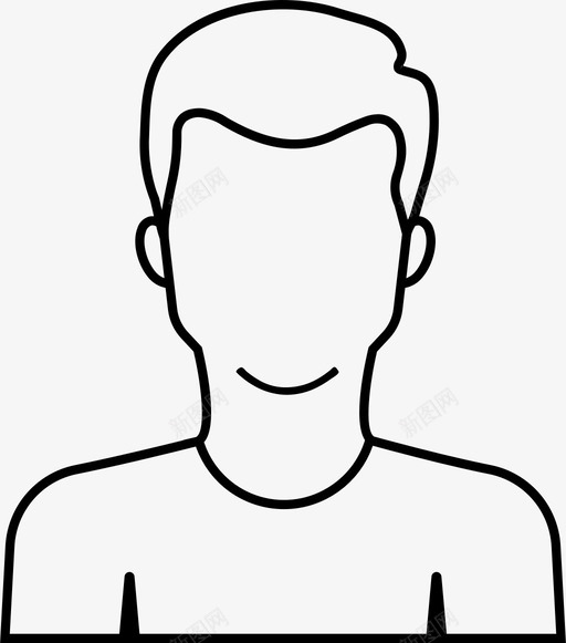 男孩头像人物图标svg_新图网 https://ixintu.com 个人资料 人物 人物头像 头像 用户 男孩