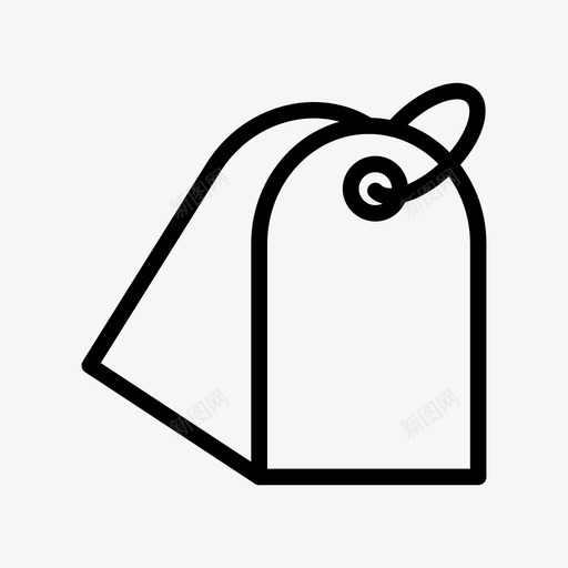 标签品牌贴纸图标svg_新图网 https://ixintu.com 品牌 在线营销线图标第一卷 技术 标签 贴纸