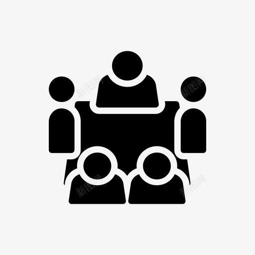 会议讨论办公室图标svg_新图网 https://ixintu.com 会议 办公室 技术 讨论 项目规划图示符第1卷