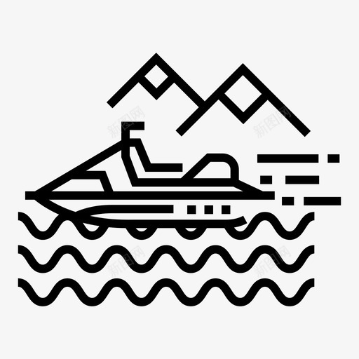 水上活动喷气式飞机休闲图标svg_新图网 https://ixintu.com 休闲 喷气式飞机 它的目的地线路图标集 度假 旅行 旅行旅行它不是旅行 水上活动