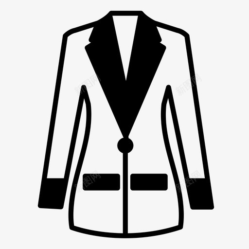 外套衣服连衣裙图标svg_新图网 https://ixintu.com 外套 女士时尚固体 时尚 衣服 连衣裙
