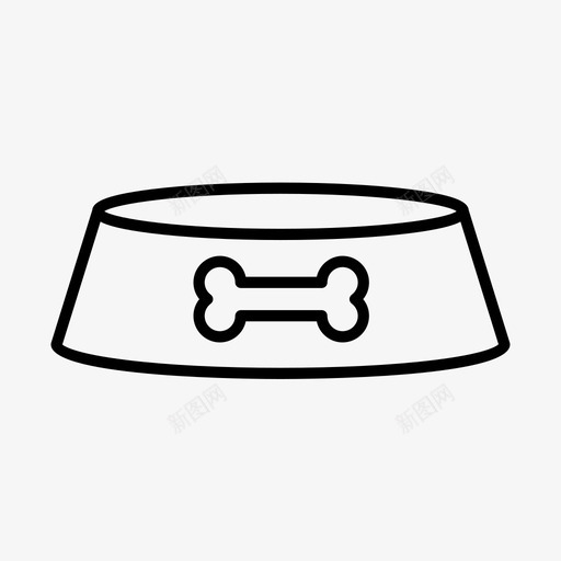 狗碗狗食宠物图标svg_新图网 https://ixintu.com 宠物 狗碗 狗食