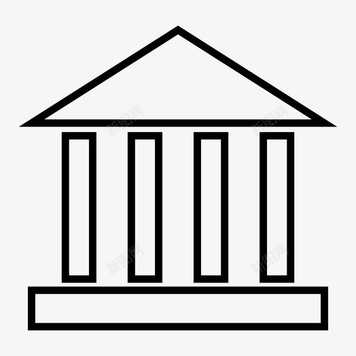 法院审判司法图标svg_新图网 https://ixintu.com 司法 审判 法庭 法院