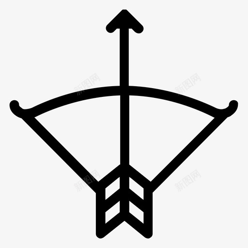 圣人天使弓图标svg_新图网 https://ixintu.com 丘比特 圣人 天使 弓 浪漫 爱情和浪漫雕文