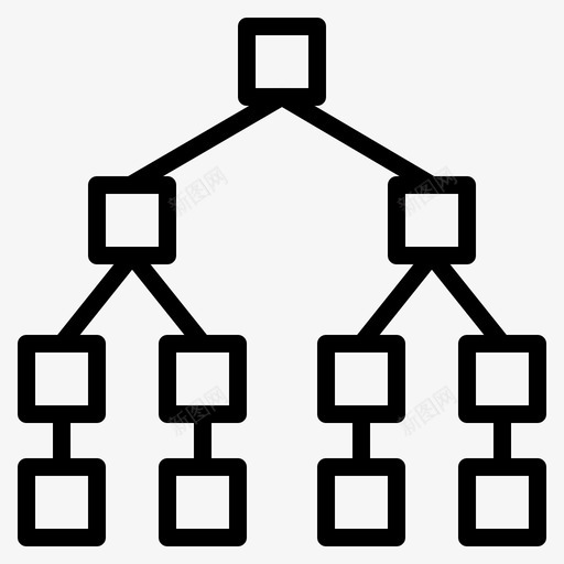 merkle树图表流程图图标svg_新图网 https://ixintu.com merkle树 加密货币区块链 图表 流程 流程图