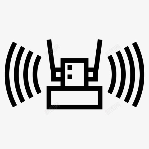 wifi连接互联网图标svg_新图网 https://ixintu.com wifi 互联网 无线 连接 酒店设备