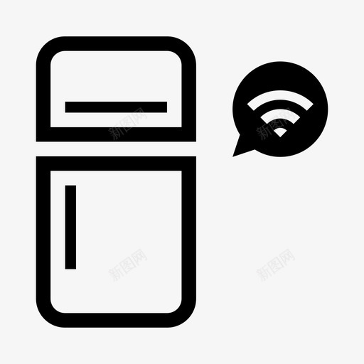 智能冰箱冰箱互联网图标svg_新图网 https://ixintu.com wifi 互联网 冰箱 智能冰箱 物联网