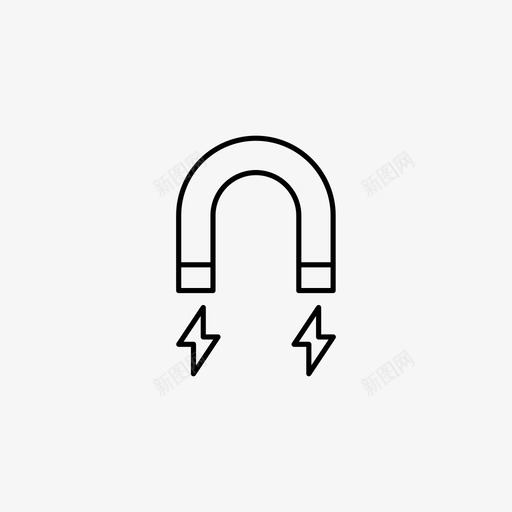 磁铁吸引排斥图标svg_新图网 https://ixintu.com 吸引 排斥 磁铁 科学