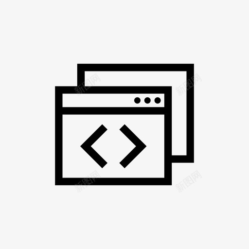 页面浏览器办公室图标svg_新图网 https://ixintu.com 办公室 文档办公室 浏览器 页面