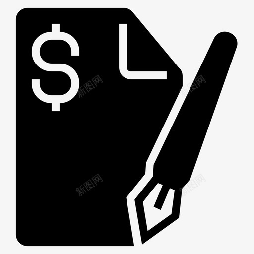 商务文件商务信函商务建议书图标svg_新图网 https://ixintu.com 商务信函 商务建议书 商务文件 签字