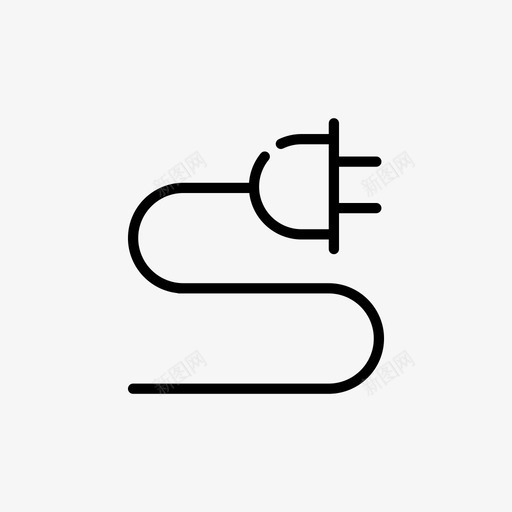 电线电图标svg_新图网 https://ixintu.com 电 电线