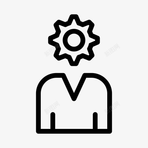 经理头像员工图标svg_新图网 https://ixintu.com 员工 头像 搜索引擎优化和营销线图标 用户 经理 营销
