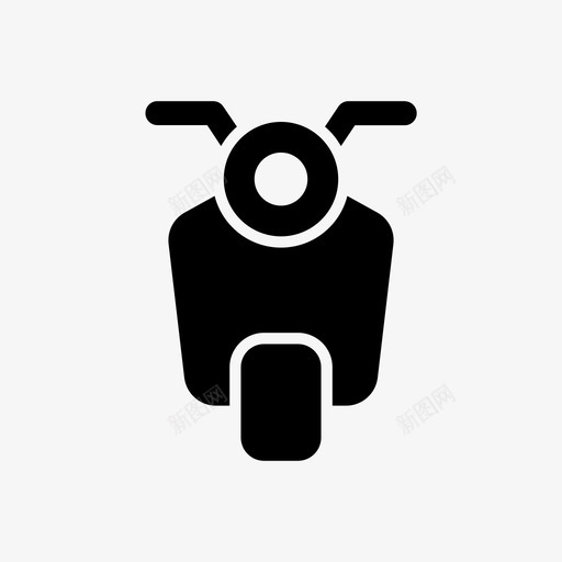 轻便摩托车车辆图标svg_新图网 https://ixintu.com 车辆 轻便摩托车