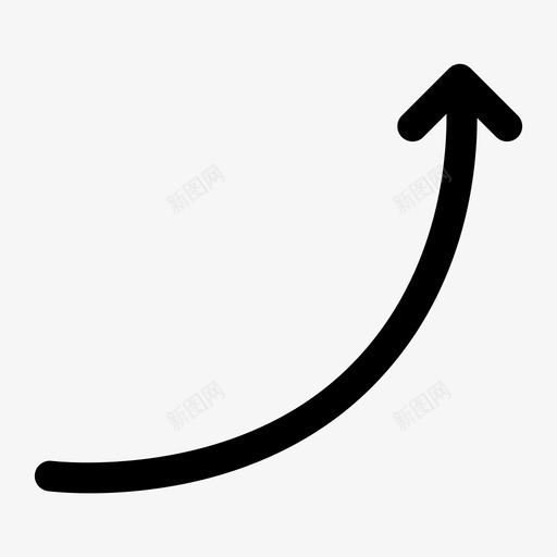 增长箭头增加图标svg_新图网 https://ixintu.com 上升 向上 增加 增长 杂项 箭头