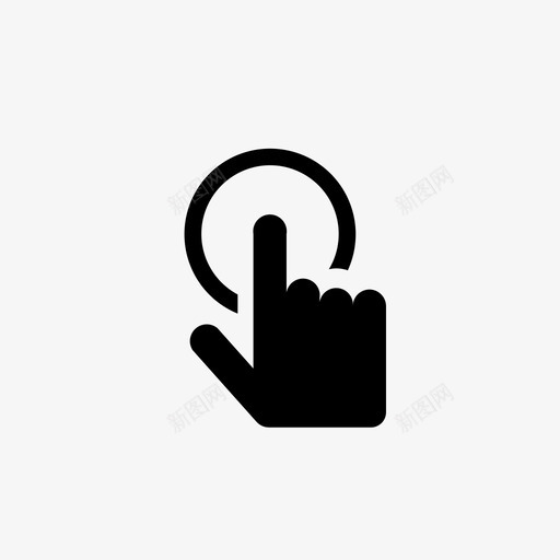 按钮单击按下图标svg_新图网 https://ixintu.com 单击 打开 按下 按钮 集成