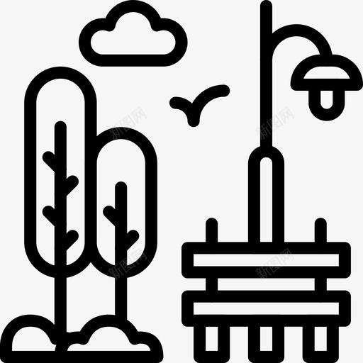 公园建筑城市图标svg_新图网 https://ixintu.com Pretycons城市卷1概述 公园 城市 建筑 街道