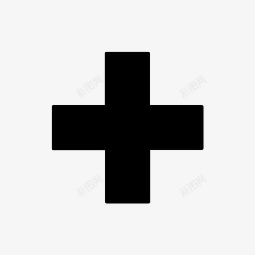 医院十字架健康图标svg_新图网 https://ixintu.com 健康 医院 十字架 地图图标
