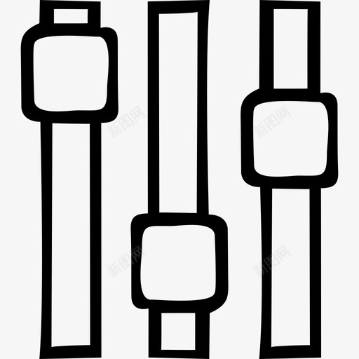 垂直滑块均衡器混音器图标svg_新图网 https://ixintu.com 值 均衡器 垂直滑块 混音器 网络手绘 设置