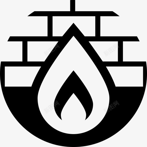 防火墙互联网安全图标svg_新图网 https://ixintu.com 互联网 安全 网络负空间 防火墙