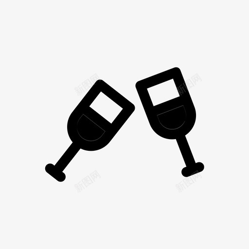 干杯祝酒酒图标svg_新图网 https://ixintu.com 干杯 祝酒 聚会 酒