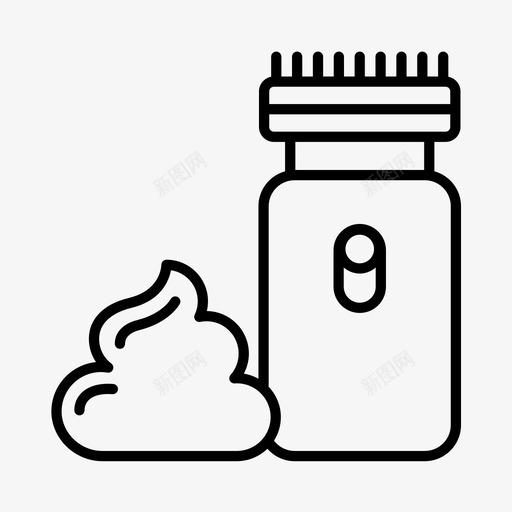 电动剃须刀美容化妆品图标svg_新图网 https://ixintu.com 化妆 化妆品 客厅 电动剃须刀 美容
