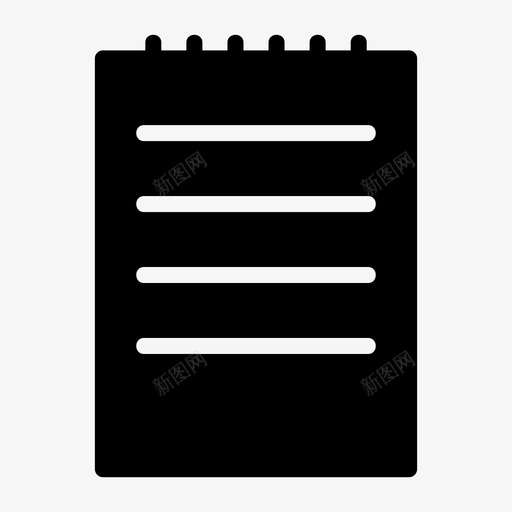 文档文件信件图标svg_新图网 https://ixintu.com 便笺 信件 办公字形 文件 文档 艺术设计 邮件