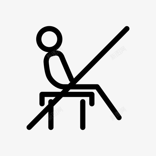 不准坐禁止限制图标svg_新图网 https://ixintu.com 不准坐 禁坐 禁止 购物中心 限制