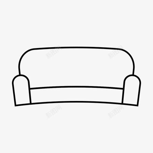沙发座椅室内家具图标svg_新图网 https://ixintu.com 室内家具 座椅 沙发