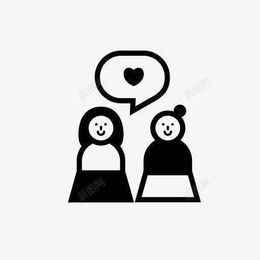 角色情侣身材图标svg_新图网 https://ixintu.com 女人 情侣 爱情 角色 角色2 身材