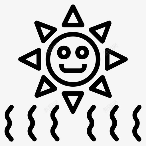紫外线阳光天气图标svg_新图网 https://ixintu.com 天气 紫外线 阳光