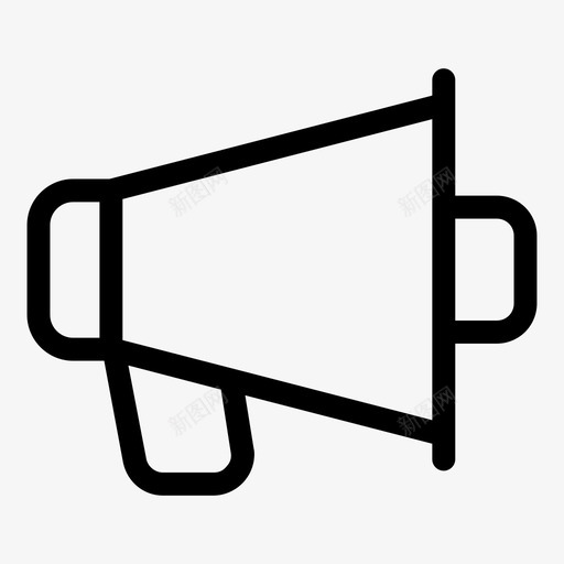 公告播音员扩音器图标svg_新图网 https://ixintu.com 公告 喊叫 扩音器 抗议 播音员