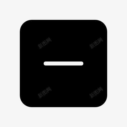 减号删除简单的线条图标svg_新图网 https://ixintu.com 减号 删除 简单的线条图标
