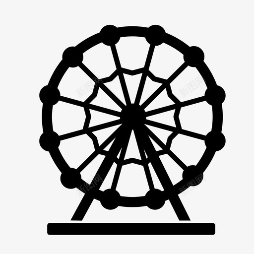 摩天轮游乐园游乐场图标svg_新图网 https://ixintu.com 主题公园 摩天轮 游乐园 游乐场