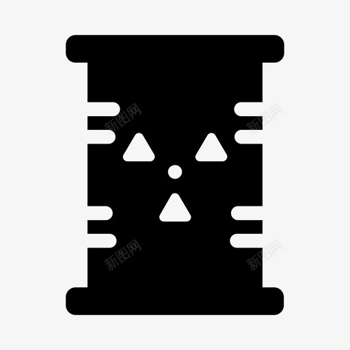桶油桶放射性图标svg_新图网 https://ixintu.com 放射性 桶 污染标志 油桶