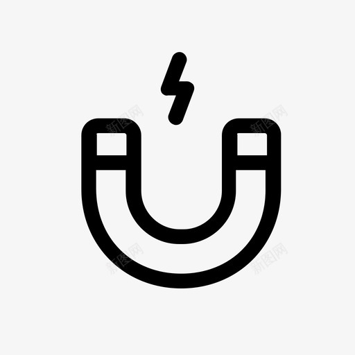 磁铁能量链接图标svg_新图网 https://ixintu.com 磁铁 移动应用程序 能量 链接