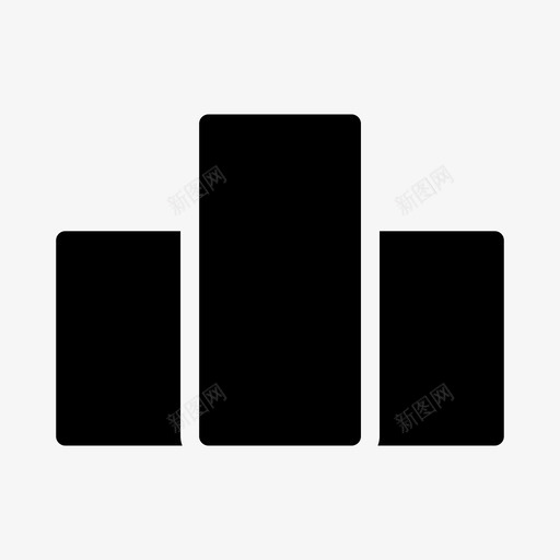 领奖台奖品冠军图标svg_新图网 https://ixintu.com 体育奖励字形图标 冠军 奖品 获胜 运动 领奖台